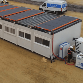 Cadre solaire EZWATT pour bungalows de chantier | Flex-Grid
