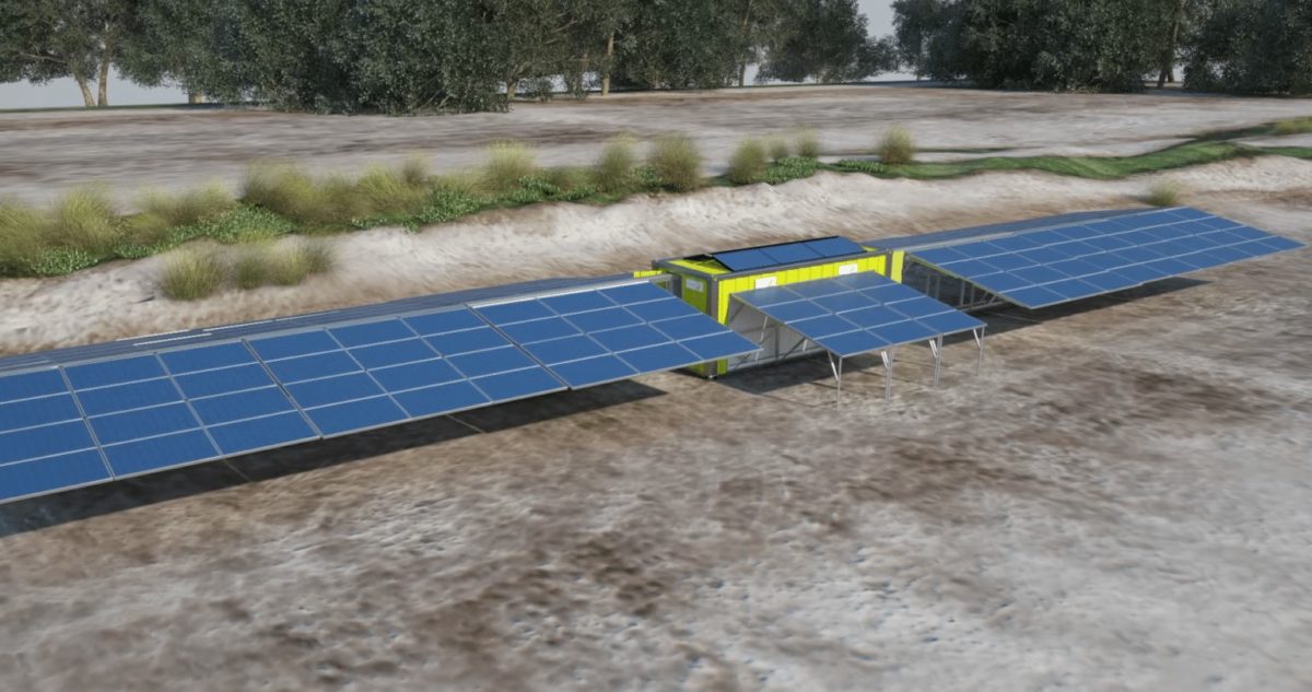 Installation de châssis solaires sur chantier à Gap