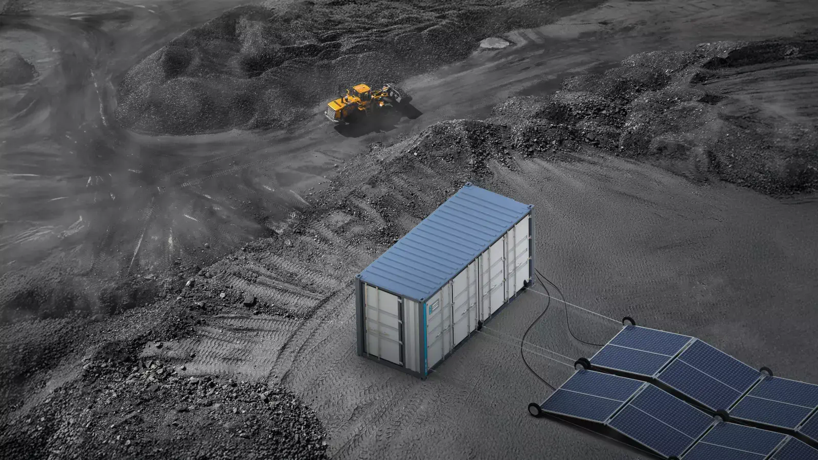 Exploitation Minière déploiement container solaire