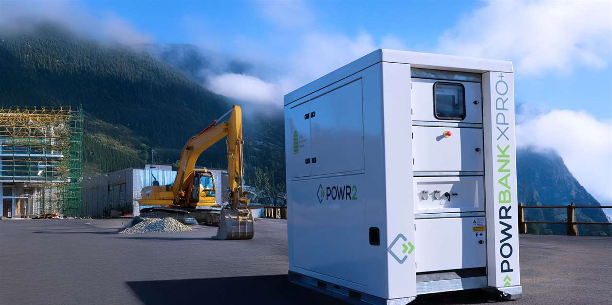Recharge d'une pelle électrique de chantier avec solution énergétique Flex-Grid