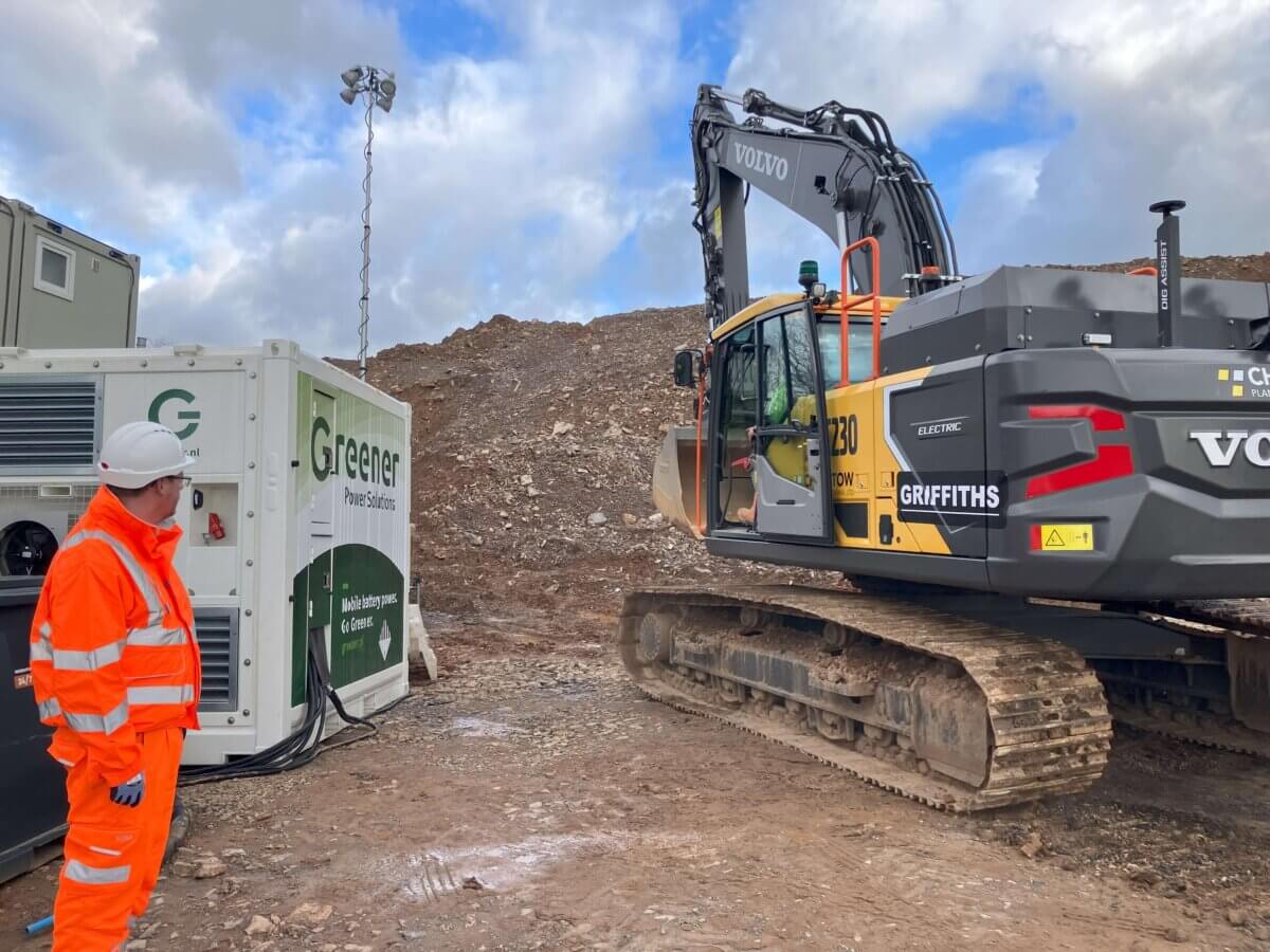 BESS mobile sur chantier Greener Flex-Grid