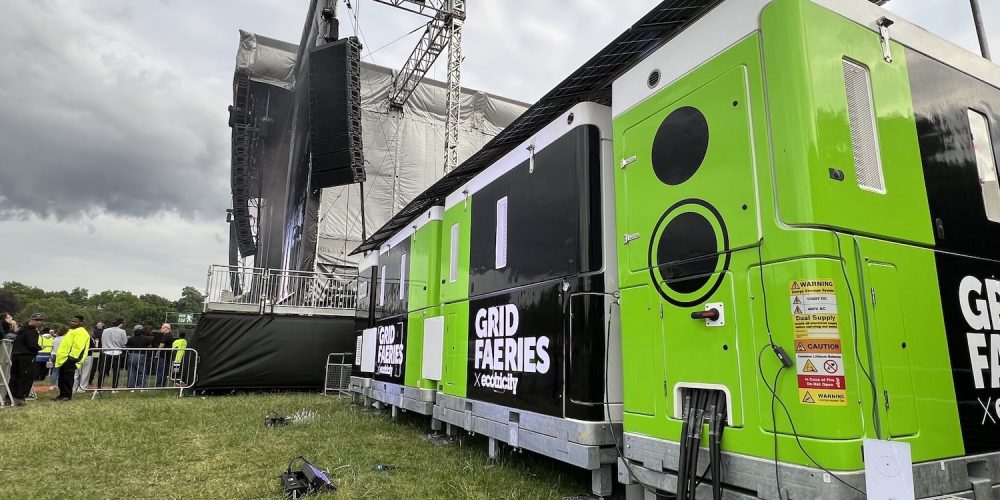 BESS mobile Flex-Grid déployé sur festival de musique