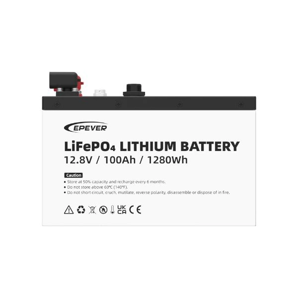 EPEVER LFP1.28KWH12.8V-P65L4 — batterie lithium 12,8 V / 100 Ah