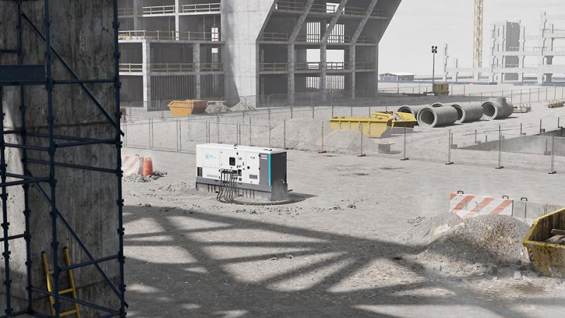 Illustration constructeur de la gamme QHS sur chantier.
