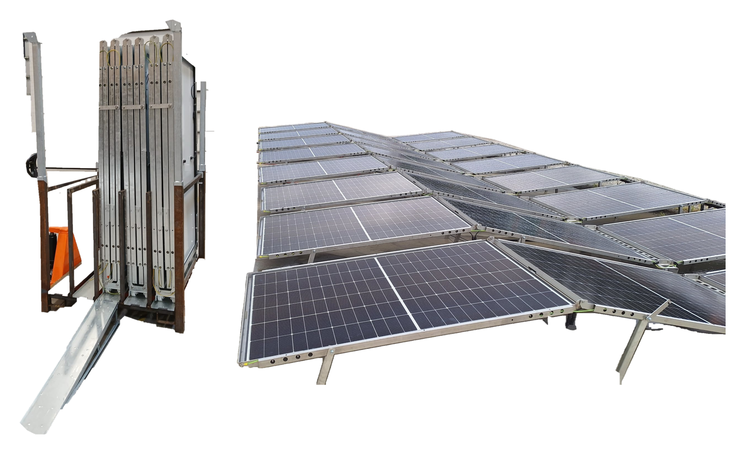 Solar-Wings® — Stillage de 5 ailes, 10 kWc